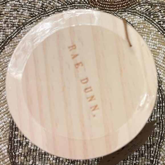 NWT RAE DUNN Fall "Blessed" Glass Jar Canister with Wood Lid Cotton Balls - Picture 4 of 11